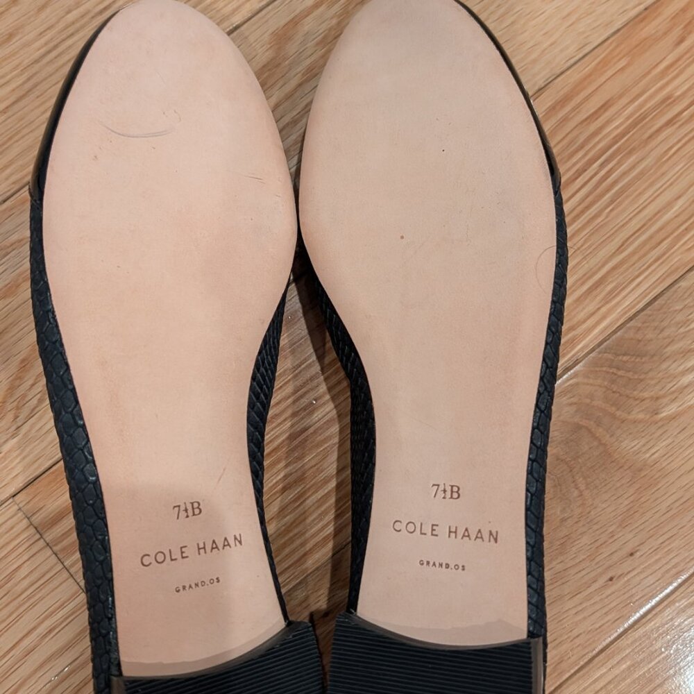 Cole Haan Sarina Ballet Flat Black Size 7.5 - Picture 3 of 4